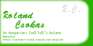 roland csokas business card